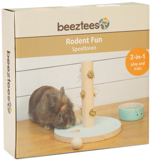 BEEZTEES SPEELTOREN HAYRA HOUT MINT 30X30X30 CM