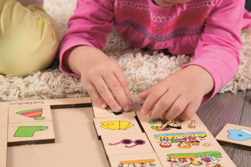 puzzel seizoenen 12 stukjes 25 cm