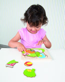 vormenpuzzel Tuin junior hout 8 stukjes