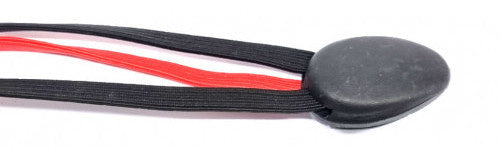 triobinder 16/24 inch 53 cm elastaan zwart/rood