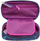 etui Stripes junior 22 x 10 cm polyester paars