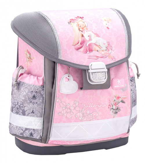 rugzakset ballerina meisjes 19 liter roze 4-delig
