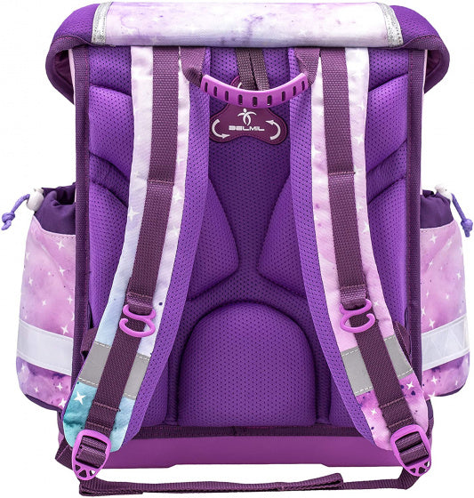rugzak eenhoorn junior 19 liter polyester paars/roze