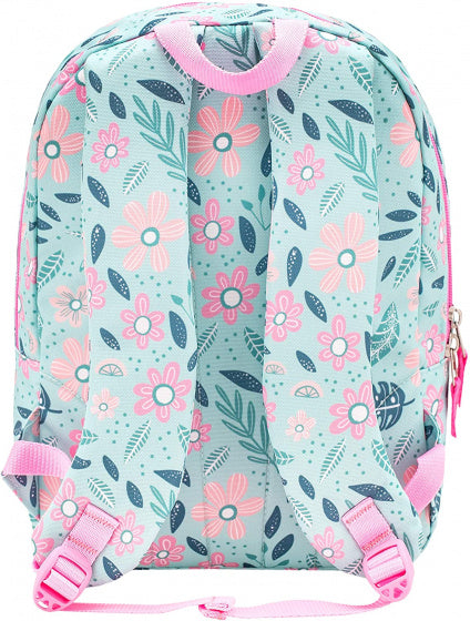 rugzak Flower Mix junior 12 liter polyester blauw/roze
