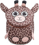 rugzak giraffe junior 25 x 18 cm polyester 4 liter bruin