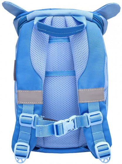 rugzak haai junior 25 x 18 cm polyester 4 liter blauw