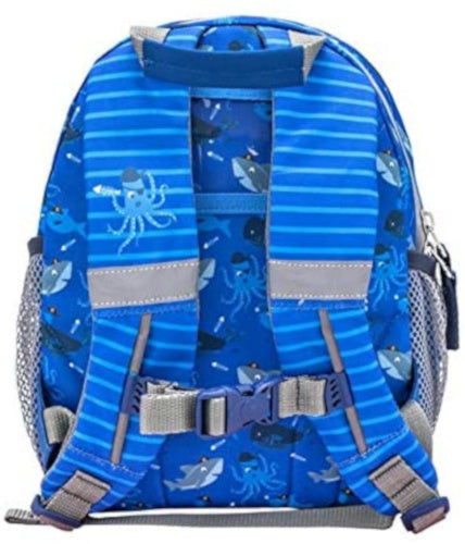 rugzak haai 6,5 liter polyester blauw