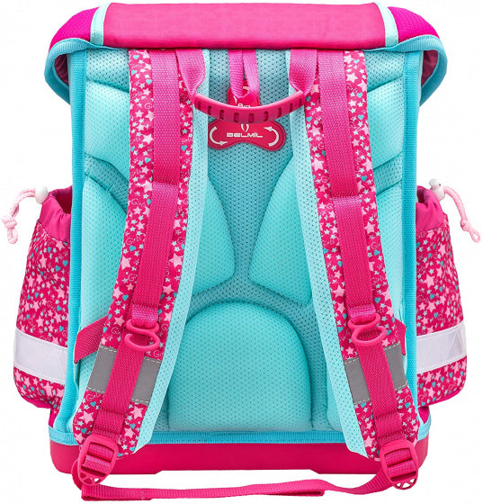 rugzak hartje junior 19 liter polyester roze/blauw