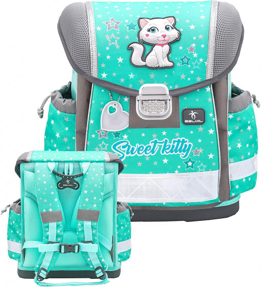 rugzak kitten junior 19 liter polyester turquoise