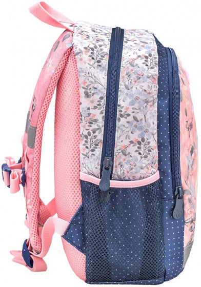 rugzak konijn 33 x 13 cm polyester 12 liter roze/blauw