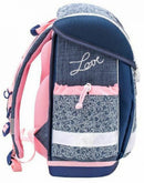 rugzak liefde junior 19 liter polyester blauw/roze