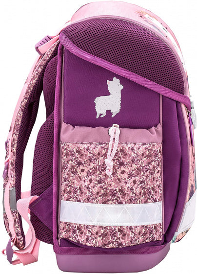 rugzak llama junior 19 liter polyester roze/paars