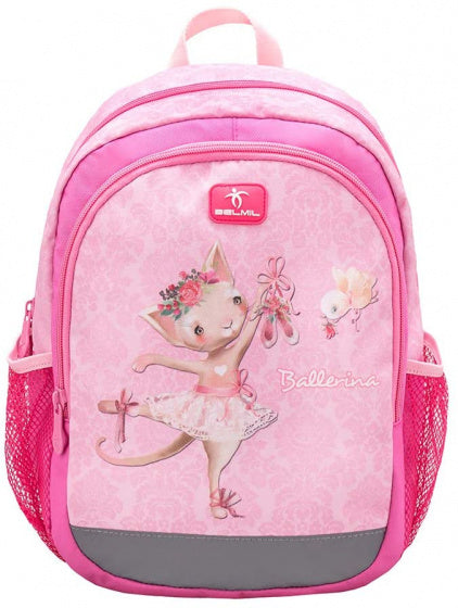 rugzak met ballerina 33 x 13 cm polyester 12 liter roze