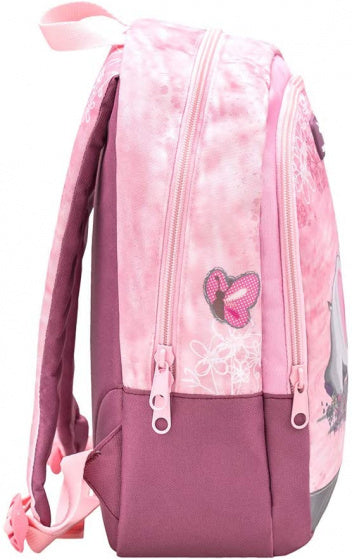 rugzak met olifant 33 x 13 cm polyester 12 liter roze