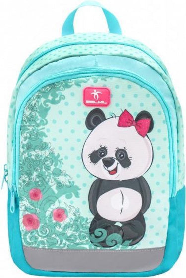 rugzak panda meisjes 12 liter polyester lichtblauw