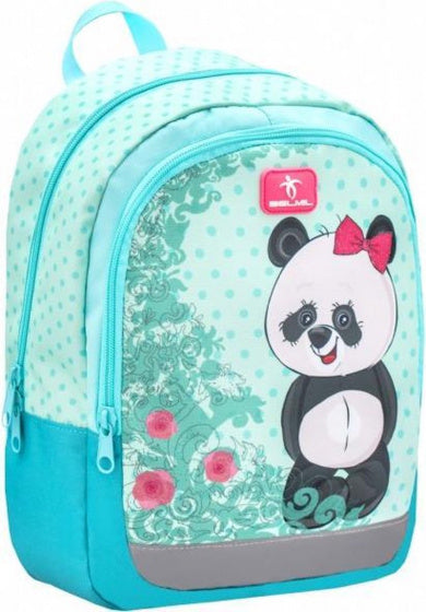 rugzak panda meisjes 12 liter polyester lichtblauw