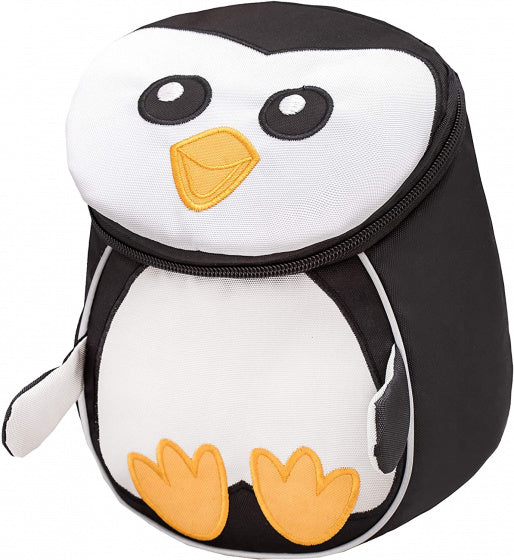 rugzak pinguïn 25 x 18 cm polyester 4 liter zwart/wit