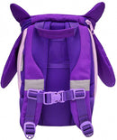 rugzak uil junior 25 x 18 cm polyester 4 liter paars