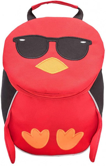 rugzak vogel junior 25 x 18 cm polyester 4 liter rood
