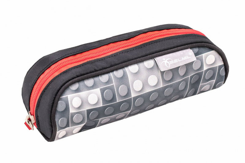 rugzakset Bricks Grey junior 20 L polyester grijs 4-delig