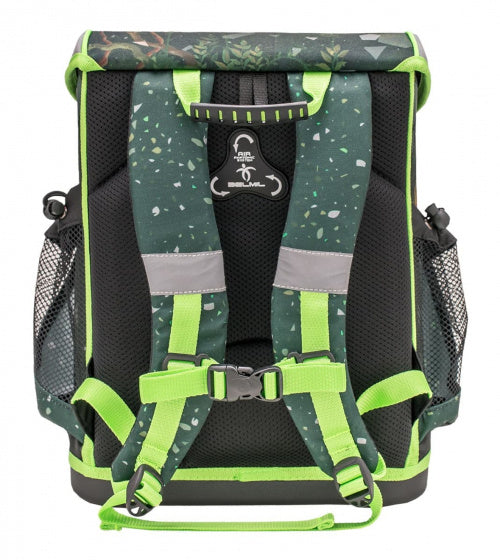 rugzakset Dino Attack 17 liter polyester groen 4-delig