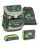 rugzakset Dino Attack 17 liter polyester groen 4-delig
