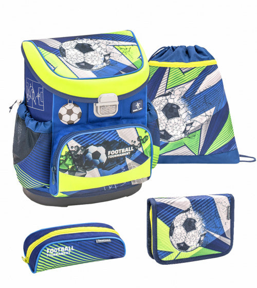 rugzakset Football Tournament 17 L polyester blauw 4-delig