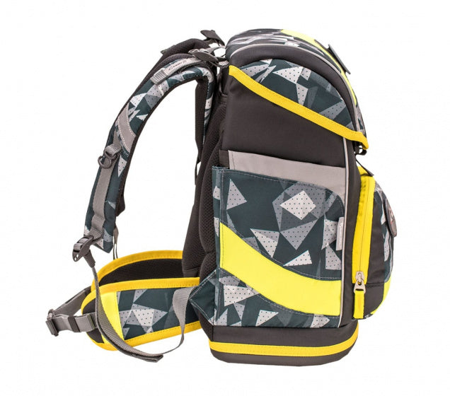rugzakset High Powered 20 liter polyester geel 4-delig