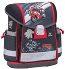 rugzakset motor race 19 liter polyester grijs 4-delig