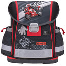 rugzakset motor race 19 liter polyester grijs 4-delig