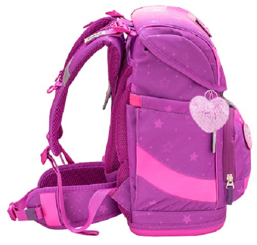 rugzakset Ombre meisjes 20 liter polyester roze 4-delig