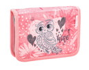 rugzakset Owl junior 19 liter polyester roze 4-delig