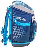 rugzakset racer jongens 17 liter polyester blauw 4-delig