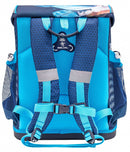 rugzakset racer jongens 17 liter polyester blauw 4-delig