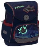 rugzakset Shark junior 19 liter polyester blauw 4-delig