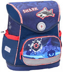 rugzakset Shark junior 19 liter polyester blauw 4-delig