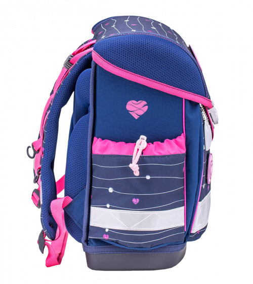 rugzakset Simple Heart 19 liter polyester paars 4-delig