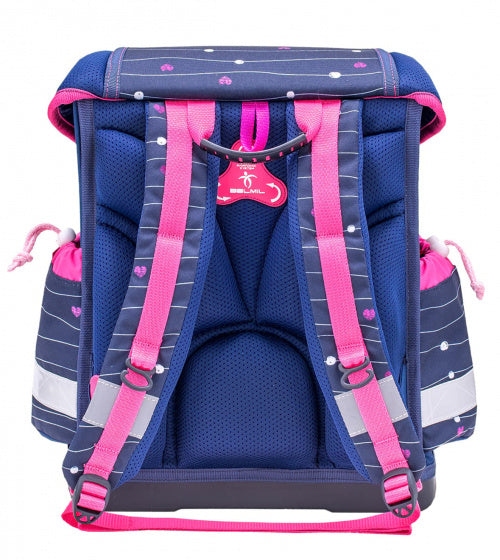 rugzakset Simple Heart 19 liter polyester paars 4-delig