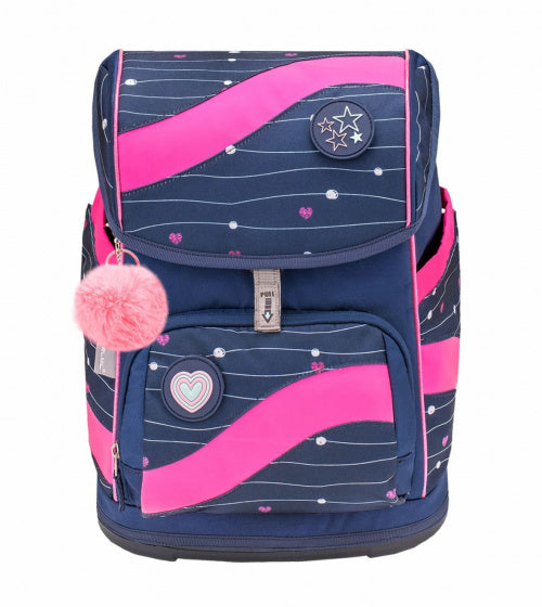 rugzakset Simple Heart 20 liter polyester paars 4-delig