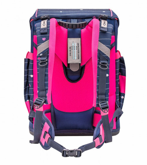 rugzakset Simple Heart 20 liter polyester paars 4-delig