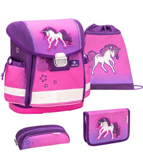 rugzakset Sparkling Unicorn 19 L polyester paars 4-delig