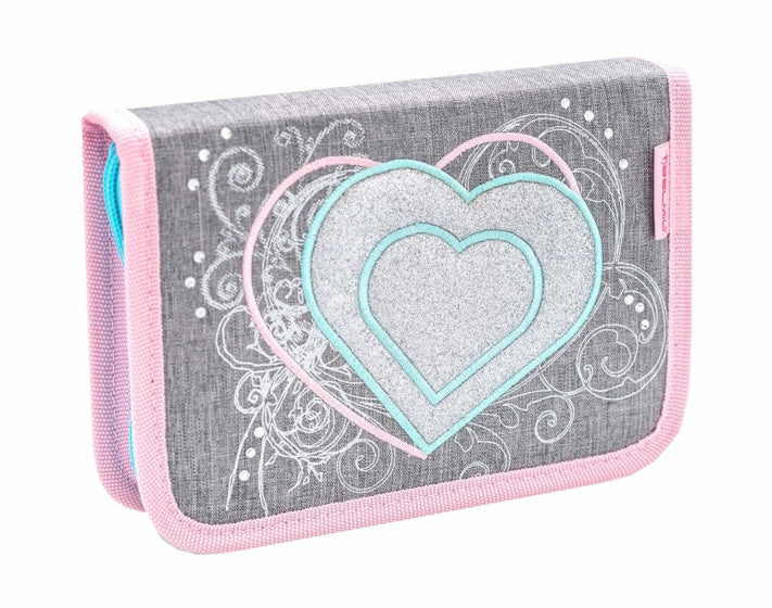 rugzakset Trendy Love 19 liter polyester grijs 4-delig