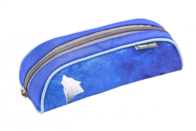 rugzakset Wolf 2 junior 19 liter polyester blauw  4-delig