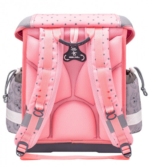 rugzakset Yorki junior 19 liter polyester roze 4-delig