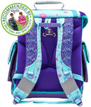 schoolspullenset bloemen 19 liter polyester blauw