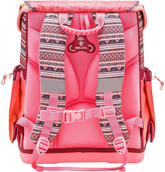 schoolspullenset Funky Llama 19 liter roze 4-delig