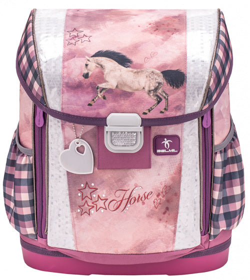 rugzakset Horse Champion 19 liter polyester roze 4-delig