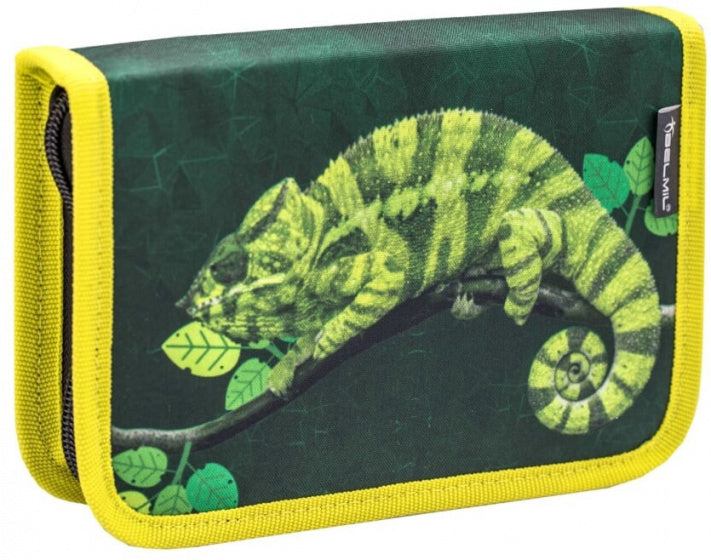 schoolspullenset reptiel 19 liter polyester groen/geel