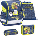 schoolspullenset t-rex 19 liter polyester donkerblauw