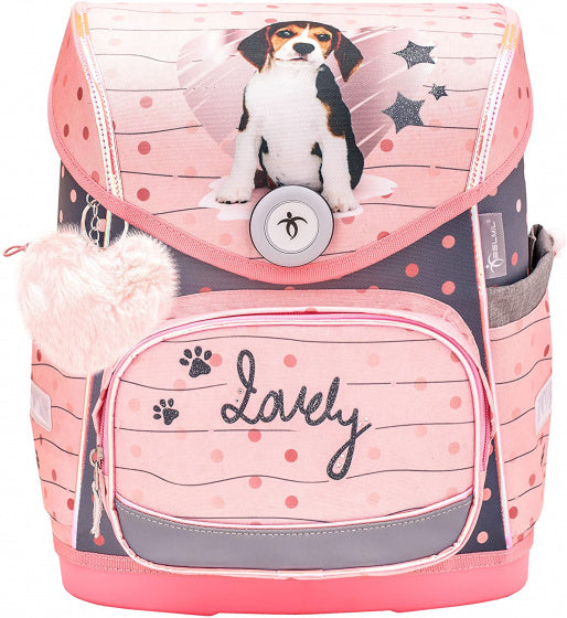 schooltas Beagle meisjes 30,5 x 19 x 37 cm roze